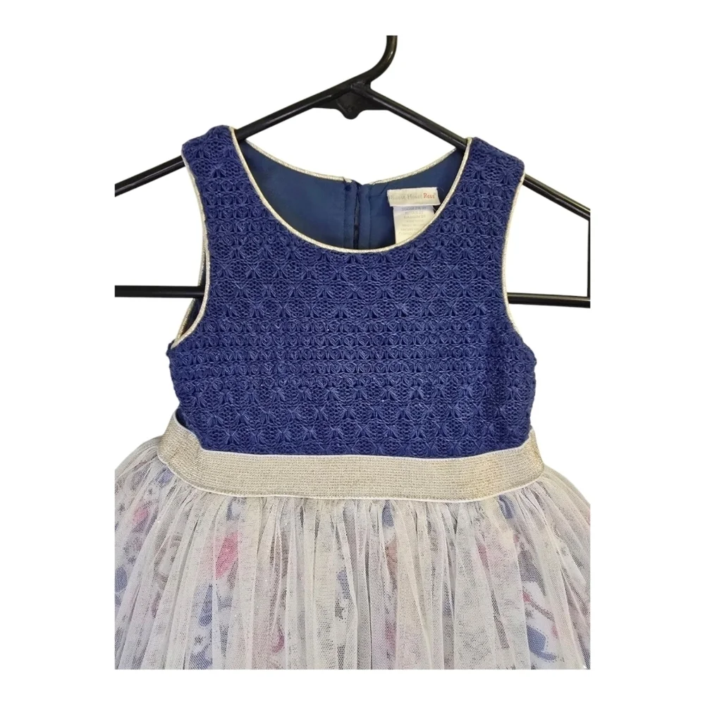 Sweet Heart Rose Toddler 3T Dress Blue With Horses And Boots Cowgirl